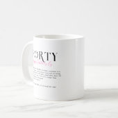 おしゃれな40歳の誕生日 コーヒーマグカップ (正面左)