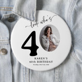 おしゃれな40歳の誕生日「誰が40歳か見てみろ」 缶バッジ (インサイチュ)