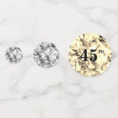おしゃれな45歳の誕生日 & 宝石 コンフェッティ (正面)