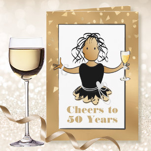 おしゃれな50歳の誕生日おめでとう カード