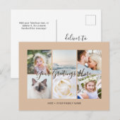 おしゃれな6枚の写真 ユニバーサルグリーティング ポストカード (正面/裏面)