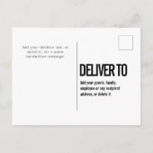 おしゃれな6枚の写真 現代のユニバーサルグリーティングカード ポストカード (裏面)