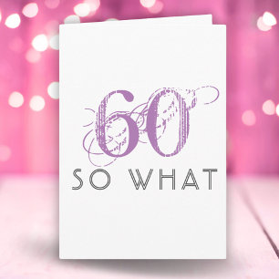 おしゃれな60歳 そんなの関係ない 面白い ピンク 60歳の誕生日 カード