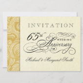おしゃれな65周年招待状 - 当時と現在 招待状 (裏面)