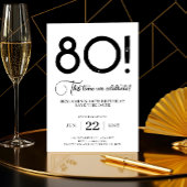 おしゃれな80歳の誕生日お知らせ 招待状