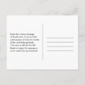 おしゃれな「ご配慮に感謝」ポストカード ポストカード (裏面)