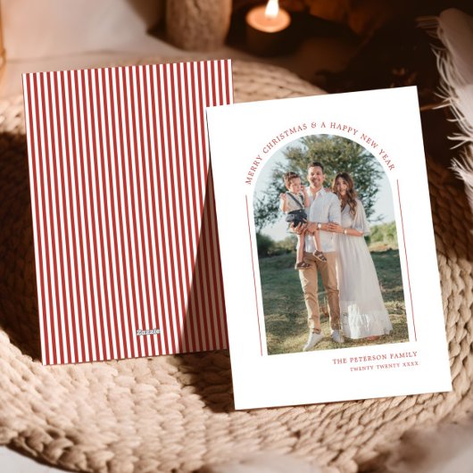 おしゃれな エレガントな モダンな家族写真 シーズンカード