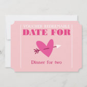 おしゃれな「エレガントデートクーポン」バレンタインギフト シーズンカード (正面)