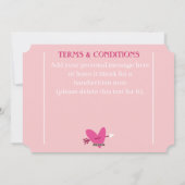 おしゃれな「エレガントデートクーポン」バレンタインギフト シーズンカード (裏面)