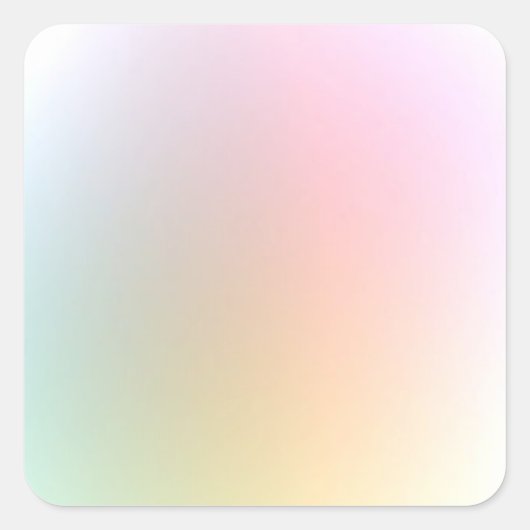 おしゃれな エレガント モダン カラフル ブランク テンプレート スクエアシール (正面)