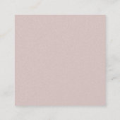 おしゃれな エレガント 現代的 グラマラス シンプル ラグジュアリー スクエア名刺 (裏面)