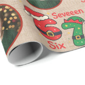 おしゃれな カスタム フォト クリスマス ギフト ラッピング 6-7 ラッピングペーパー (ロールコーナー)