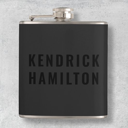 おしゃれな トレンディーな ブラックアウト モダン ミニマリスト シンプル フラスク