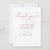 おしゃれな ブライダルシャワーの写真 フラワー ウォーターカラーカード サンキューカード (裏面)
