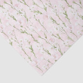 おしゃれな プレッシュピンクの花の誕生日 薄葉紙 (詳細)