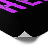 おしゃれな 現代の カスタマイズ可能な ブラック 認定 ブランド ポスター (角)