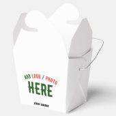 おしゃれな 現代の カスタマイズ可能な 白い 検証済みの ブランド フェイバーボックス (オープン)