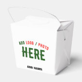 おしゃれな 現代の カスタマイズ可能な 白い 検証済みの ブランド フェイバーボックス (裏面サイド)