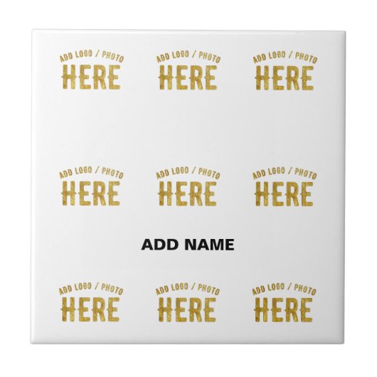 おしゃれな 現代風 オーダーメイド 白色 認定 ブランド タイル (正面)