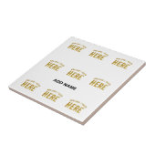 おしゃれな 現代風 オーダーメイド 白色 認定 ブランド タイル (側面)