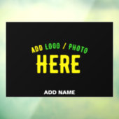 おしゃれな 現代風 カスタマイズ可能な 黒色 検証済み ブランド ウィンドウサイン (シート3)