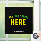 おしゃれな 現代風 カスタマイズ可能な 黒色 検証済み ブランド ウィンドウサイン (ホーム)