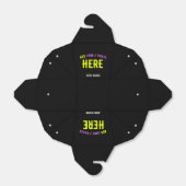 おしゃれな 現代風 カスタマイズ可能な 黒色 検証済み ブランド フェイバーボックス (折り畳みなし)