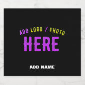 おしゃれな 現代風 カスタマイズ可能 ブラック 認証済み ブランド ビールラベル (シングルラベル)