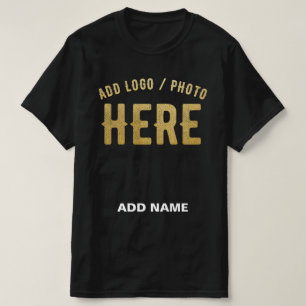 おしゃれな 現代風 カスタマイズ可能 ブラック 認証済み ブランド Tシャツ