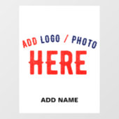 おしゃれな 現代風 カスタマイズ可能 白色 検証済み ブランド ウィンドウサイン (シート)