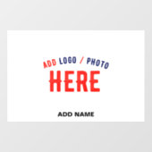 おしゃれな 現代風 カスタマイズ可能 白色 検証済み ブランド ウィンドウサイン (シート)