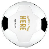 おしゃれな 現代風 カスタマイズ可能 白色 検証済み ブランド サッカーボール (回転)