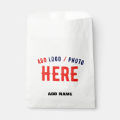 おしゃれな 現代風 カスタマイズ可能 白色 検証済み ブランド フェイバーバッグ (正面)