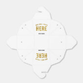 おしゃれな 現代風 カスタマイズ可能 白色 検証済み ブランド フェイバーボックス (折り畳みなし)