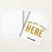 おしゃれな 現代風 カスタマイズ可能 白色 検証済み ブランド プランナー手帳 (ディスプレー)