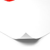 おしゃれな 現代風 カスタマイズ可能 白色 検証済み ブランド ポスター (コーナー)