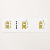 おしゃれな 現代風 カスタマイズ可能 白色 検証済み ブランド ヨガマット (裏面(横))