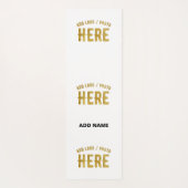 おしゃれな 現代風 カスタマイズ可能 白色 検証済み ブランド ヨガマット (裏面)