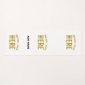 おしゃれな 現代風 カスタマイズ可能 白色 検証済み ブランド ヨガマット (正面(横))