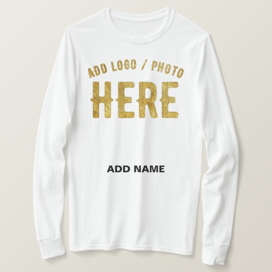 おしゃれな 現代風 カスタマイズ可能 白色 検証済み ブランド Tシャツ (デザイン正面)