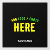 おしゃれな 現代風 カスタマイズ ブラック 公式 ブランド ウィンドウサイン (シート)