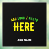 おしゃれな 現代風 カスタマイズ ブラック 公式 ブランド ウィンドウサイン (シート3)