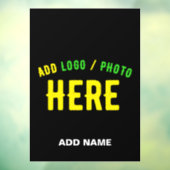 おしゃれな 現代風 カスタマイズ ブラック 認証済み ブランド ウィンドウサイン (シート3)