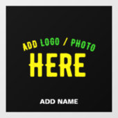 おしゃれな 現代風 カスタマイズ ブラック 認証済み ブランド ウィンドウサイン (シート)