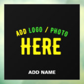 おしゃれな 現代風 カスタマイズ ブラック 認証済み ブランド ウィンドウサイン (シート3)