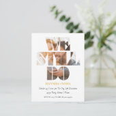 おしゃれな「私たちはまだ愛を誓う」誓いの更新招待状 招待状 (スタンド正面)