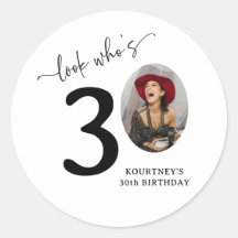 おしゃれな「誰が30歳？」30歳の誕生日