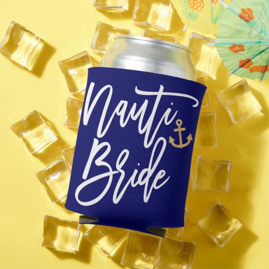 おしゃれな「Nauti Bride」海をテーマにした面白い花嫁の前夜祭パーティー 缶クーラー (インサイチュ 夏)
