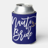 おしゃれな「Nauti Bride」海をテーマにした面白い花嫁の前夜祭パーティー 缶クーラー (缶正面)