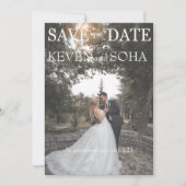 おしゃれな「Save the Date」カード セーブザデート (正面)
